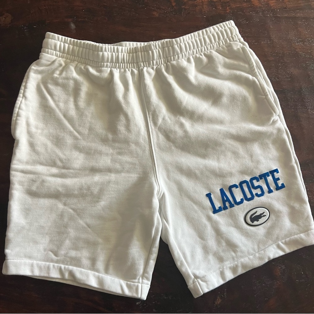 Lacoste Men's White Athletic Shorts